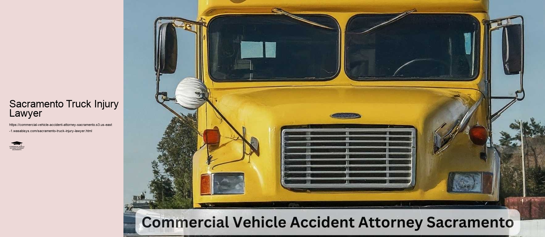 Sacramento Truck Injury Lawyer